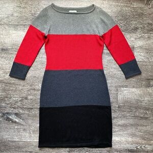 Calvin Klein Long Sleeve Midi Sweater Dress S